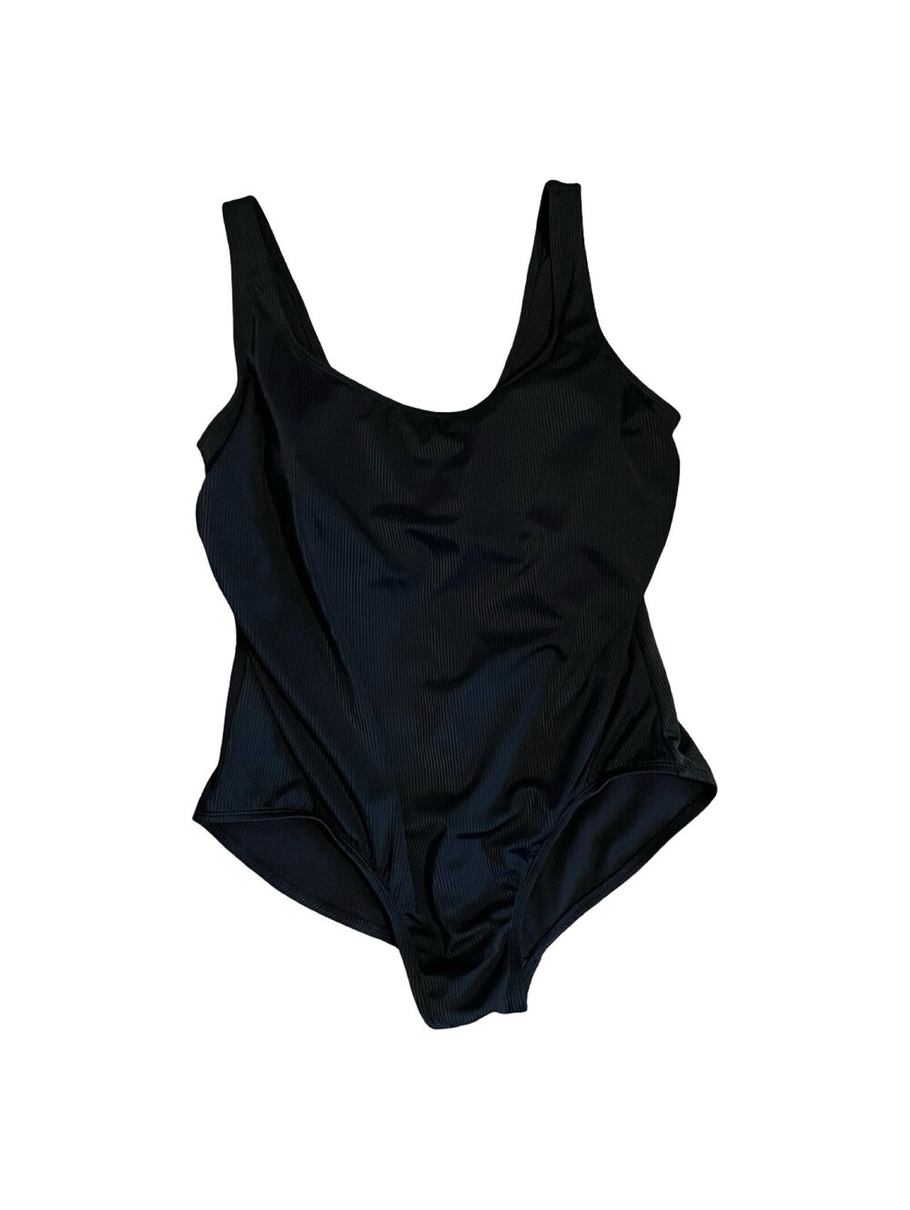 Tahiti Women's 1X (16W) Black One-Piece Swimsuit Wide Straps